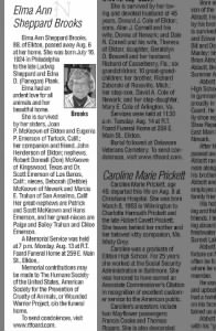 Elma Sheppard Baker Brooks - Obituary - Newark Post (DE) 8-17-2012